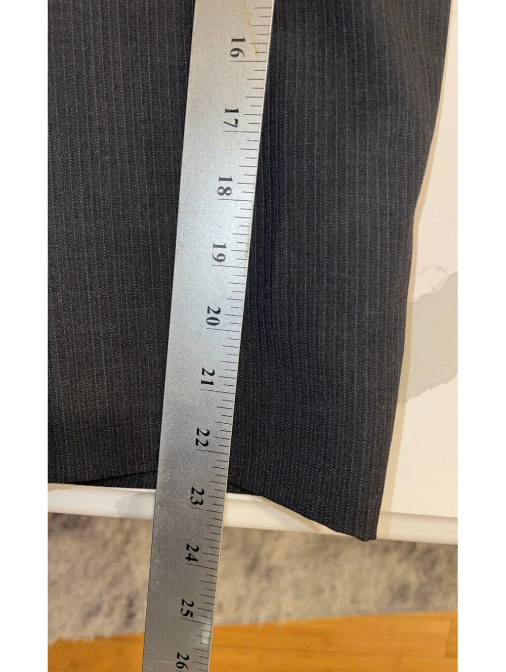 DESIGNER JONES NEW YORK 2 BUTTON 100% WOOL DRY CLEAN GRAY DRESS SUIT JACKET 42R